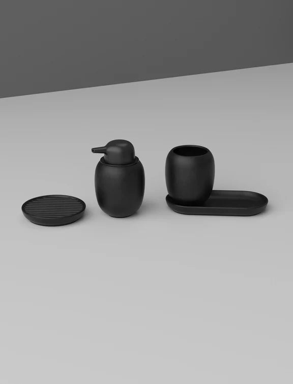 STELTON FJORD SÆBEDISPENSER 0,3 L STENTØJ SORT