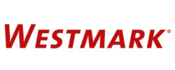 Rødt Westmark logo på hvid baggrund