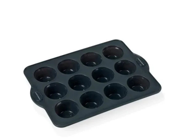 BLOMSTERBERGS MUFFINFORM T/12 STK GRÅ SILIKONE