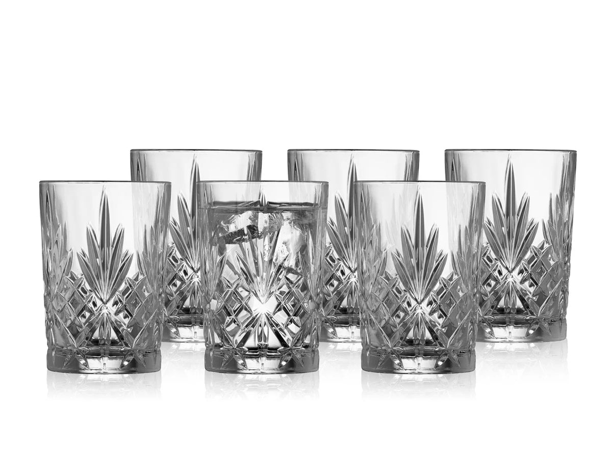 LYNGBY MELODIA KRYSTAL VANDGLAS HØJ 25 CL 6-PAK