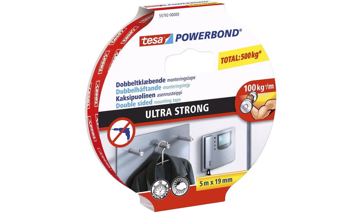 TESA DOB.KLÆB. TAPE EKSTRA STÆRK