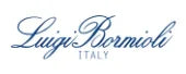 Logo for Luigi Bormioli Italy i blå kursiv skrift