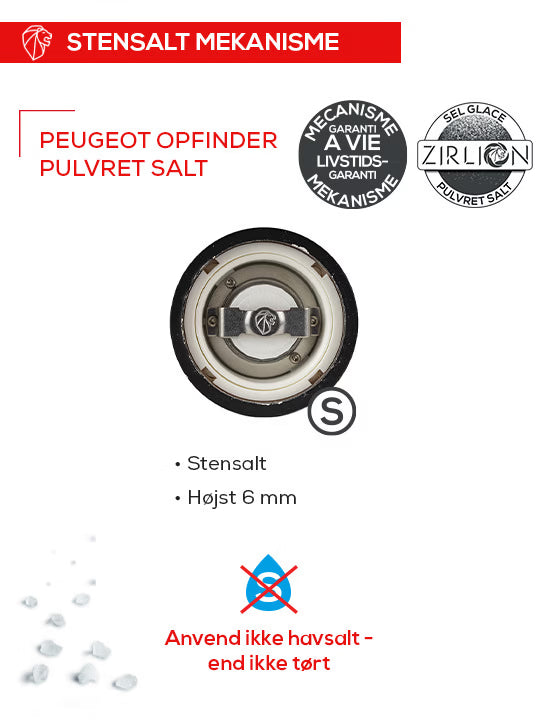 PEUGEOT LINE ELEKTRISK SALTKVÆRN ALU 15 CM