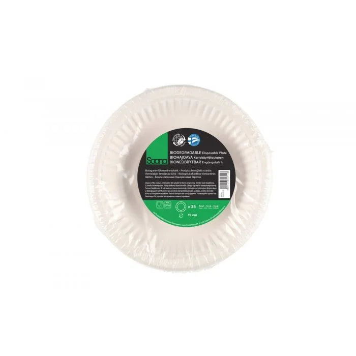 DYB PAPTALLERKEN 19 CM 25 STK