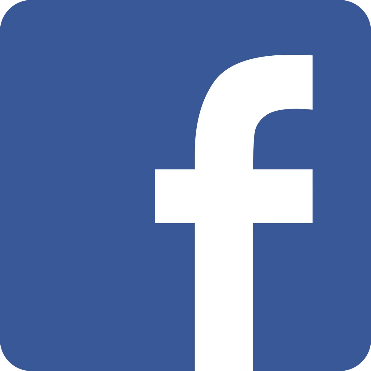 Facebook logo på blå baggrund