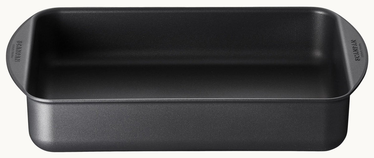 Sort SCANPAN bradepande i aluminium med non-stick belægning, 34x22 cm