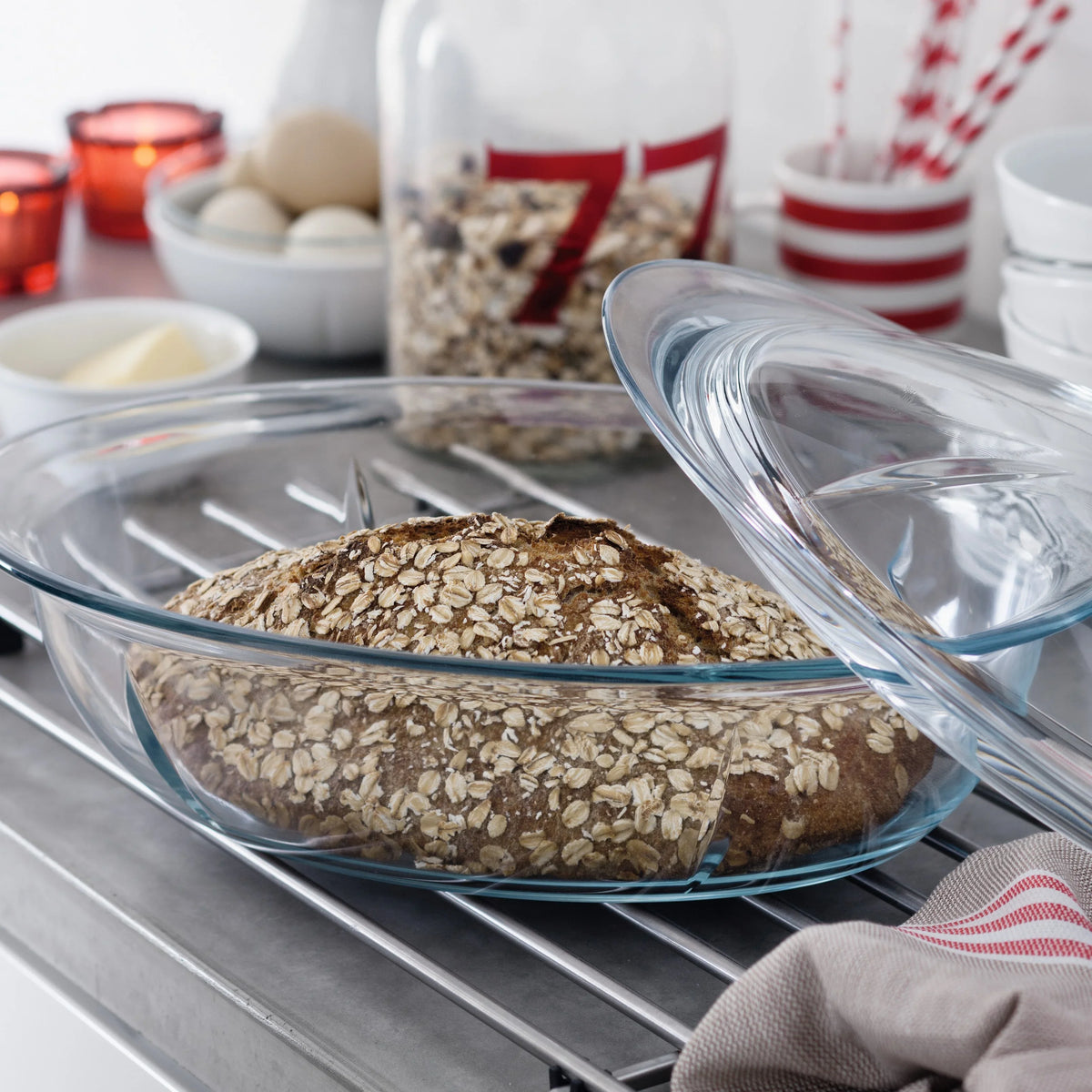 ROSENDAHL GRAND CRU COCOTTE 5,4 LTR. MED GLASLÅG