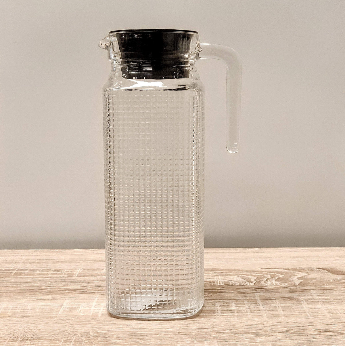 KØLESKABSKANDE FIRKANTET GLAS 1 LITER