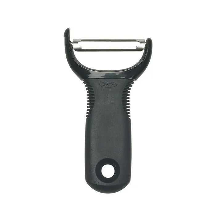 OXO kartoffelskræller Y-model i sort med ergonomisk greb