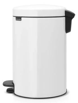 BRABANTIA PEDALSPAND 12 LTR HVID