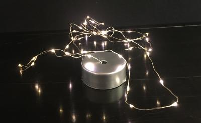 CONZEPT LYSWIRE MICRO 100 LED SØLV T/BATTERI