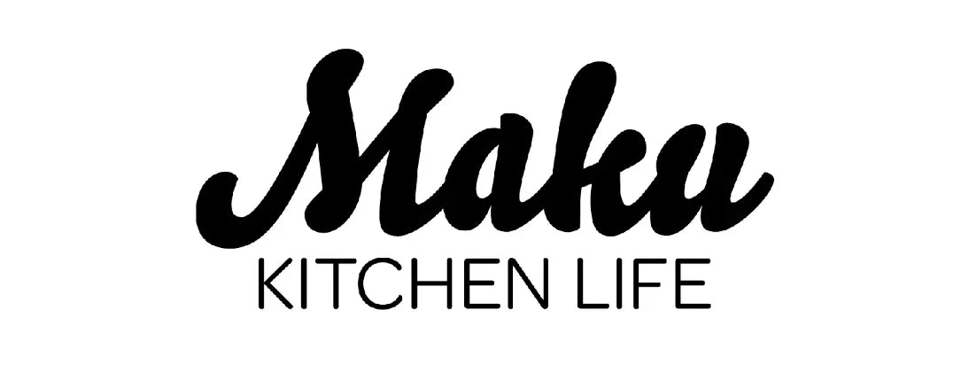 Logo for Maku Kitchen Life i sort og hvid.
