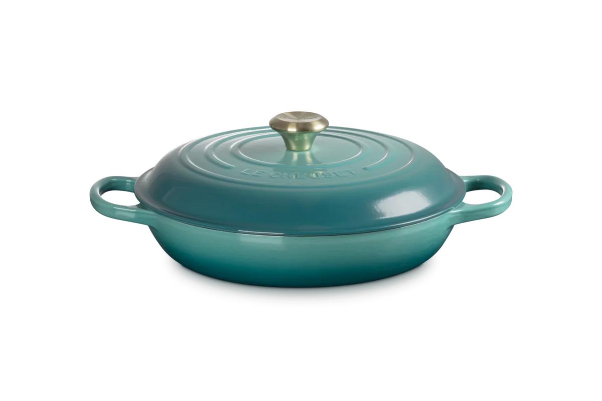 LE CREUSET BUFFETGRYDE 3,5 L 30 CM BLEU RIVIERA