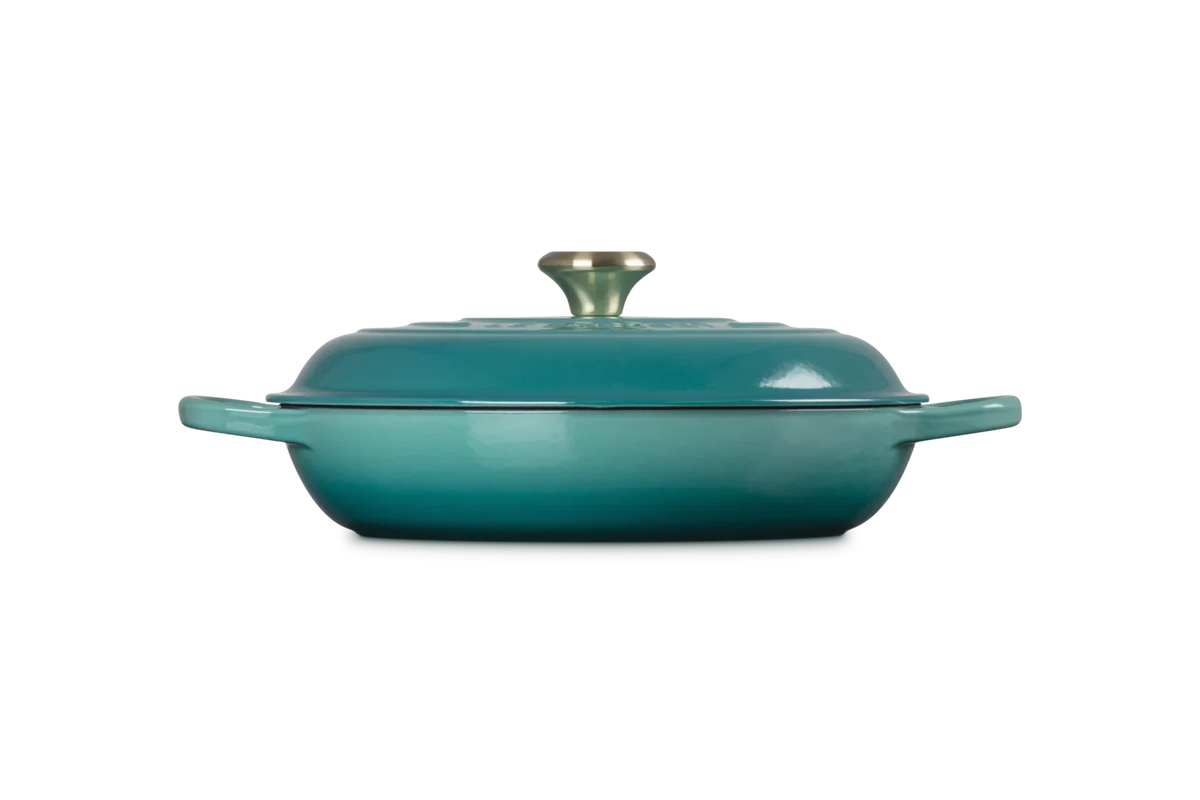 LE CREUSET BUFFETGRYDE 3,5 L 30 CM BLEU RIVIERA