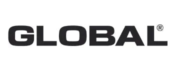 Global logo i sort tekst på hvid baggrund