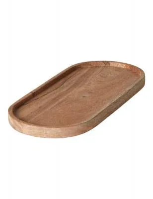 BAKKE OVAL M/KANT 13X30 CM AKACIETRÆ
