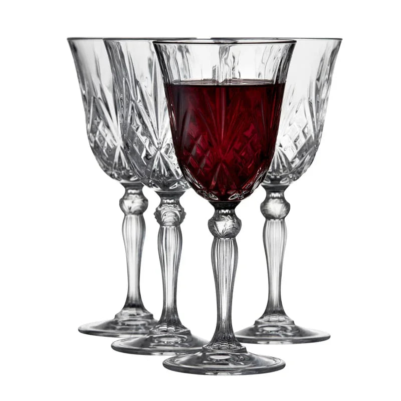 LYNGBY MELODIA KRYSTAL RØDVINSGLAS 27 CL 4-PAK