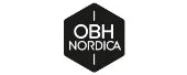 OBH Nordica logo i sort og hvidt sekskantet design