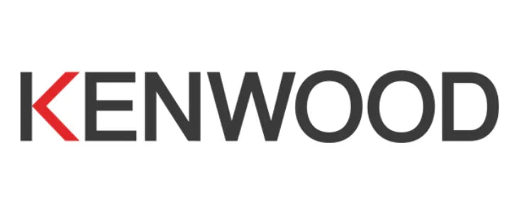 Kenwood logo på hvid baggrund