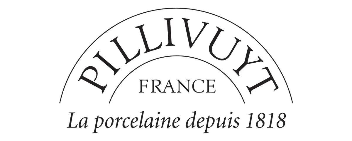 Logo for Pillivuyt France, specialister i porcelæn siden 1818.