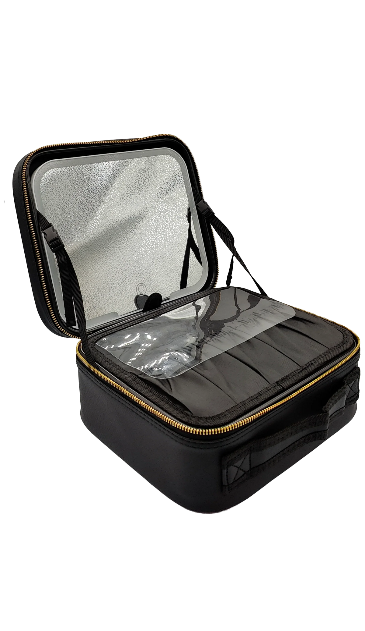 CONZEPT MAKE-UP TASKE M/LED SPEJL SORT
