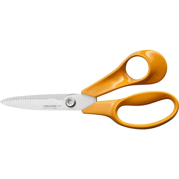 FISKARS SAKS KØKKEN M/BØLGESKÆR 18 CM