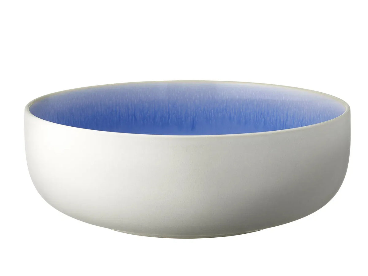STUDIO NORTH SKÅL 25 CM HVID/SHINYBLÅ