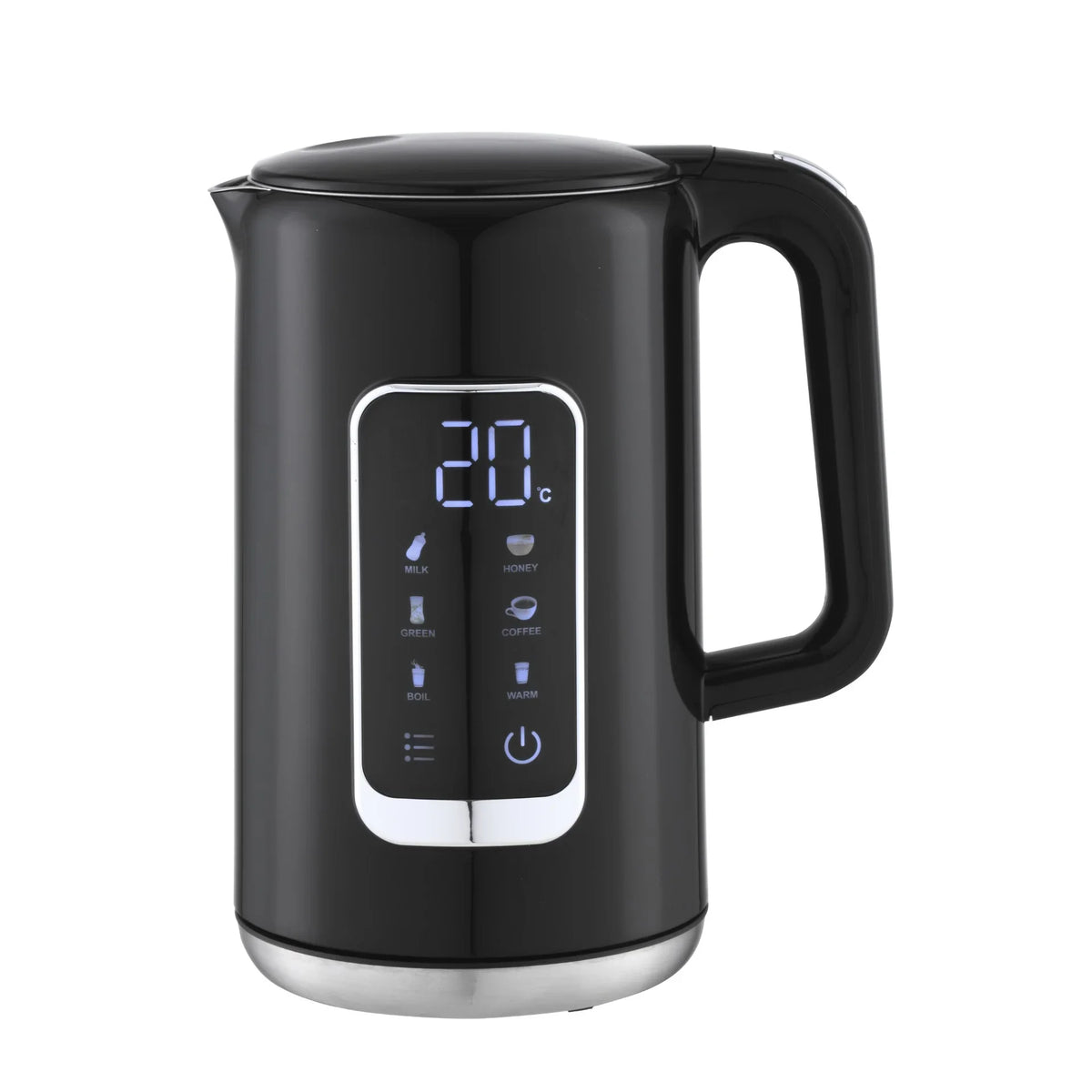 CONZEPT EL-KEDEL DOB.VÆG SORT 1,7 L M/DISPLAY