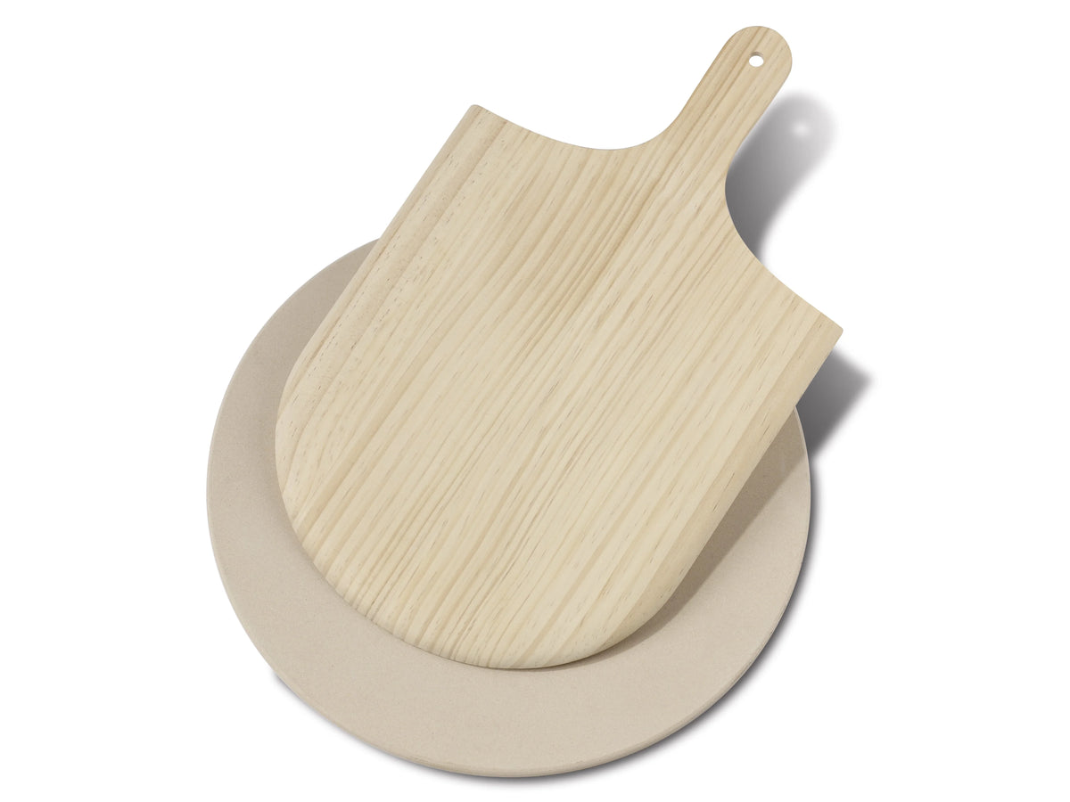 FUNKTION BAGE/PIZZASTEN MED SPADE 37,5 CM Ø