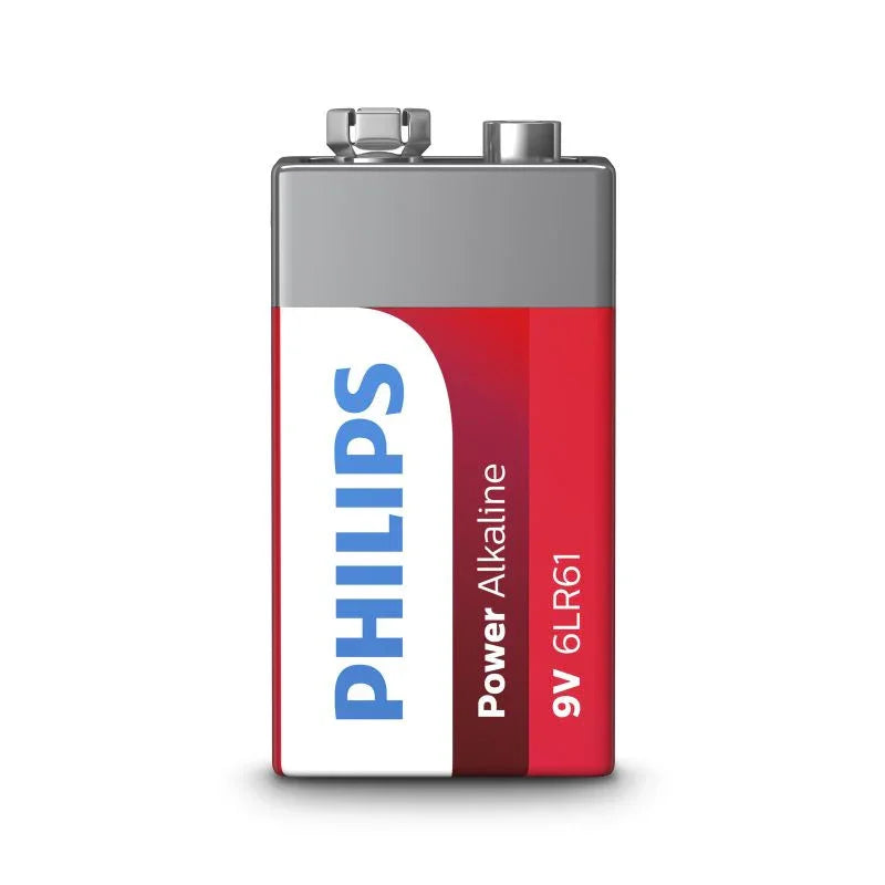 PHILIPS Power Alkaline 9V (6LR61) batteri