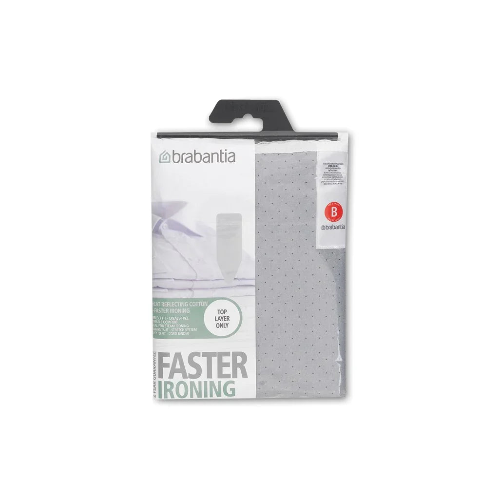 BRABANTIA betræk til strygebræt i hvid med 'Faster Ironing' teknologi