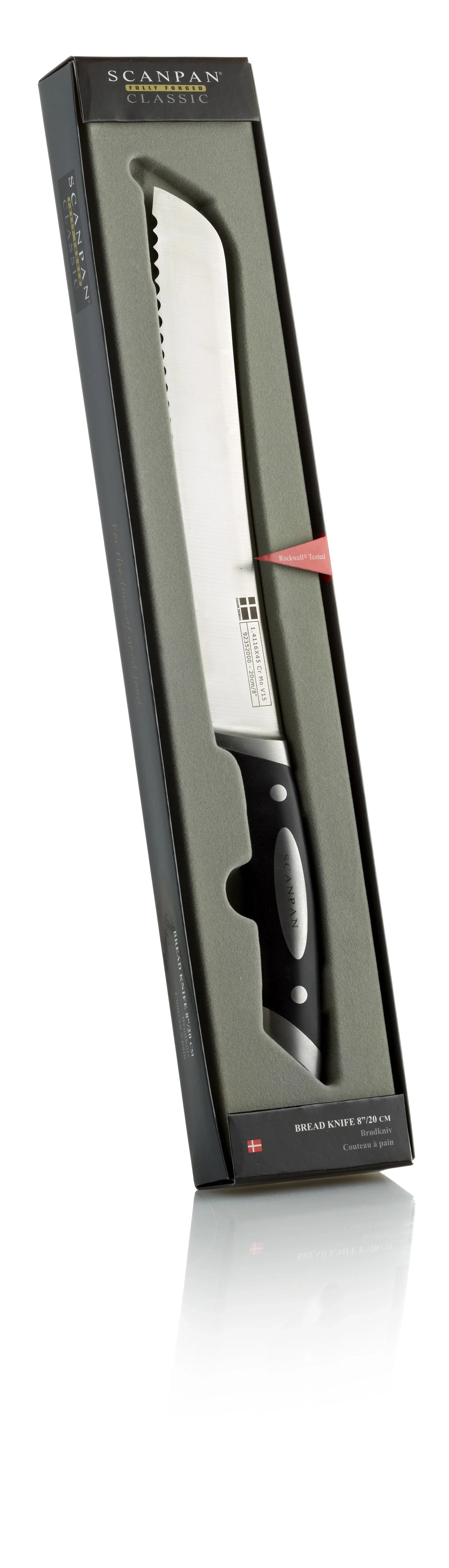 SCANPAN brødkniv 20 cm i elegant gaveæske