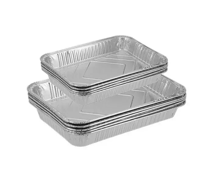 5-pak CONZEPT foliebakker i aluminium, størrelse 22x17 cm