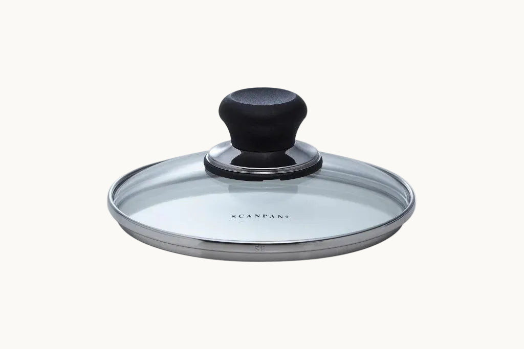 SCANPAN glaslåg i 16 cm med sort greb