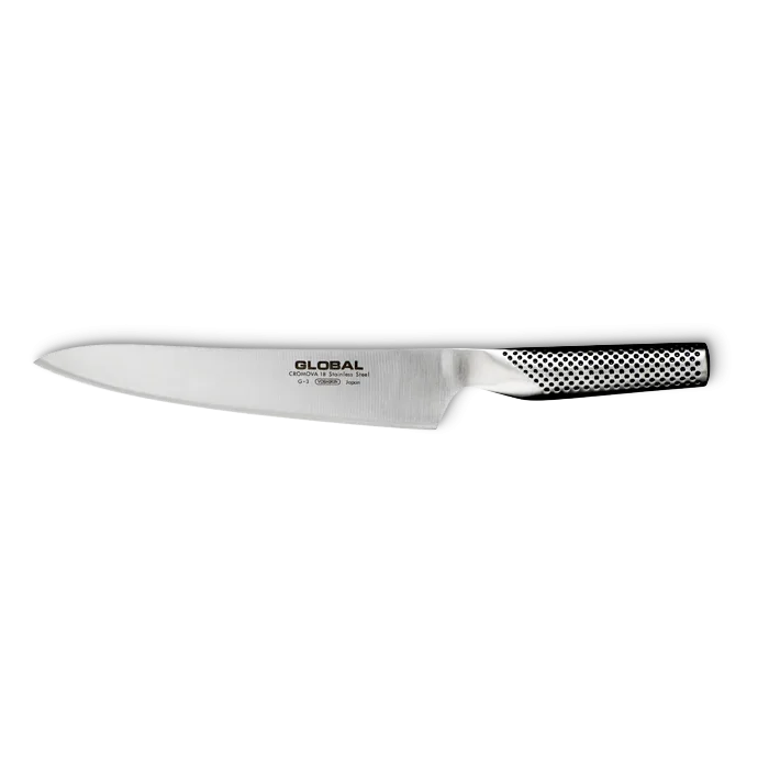 GLOBAL forskærerkniv G-3 i rustfrit stål med karakteristisk prikket håndtag