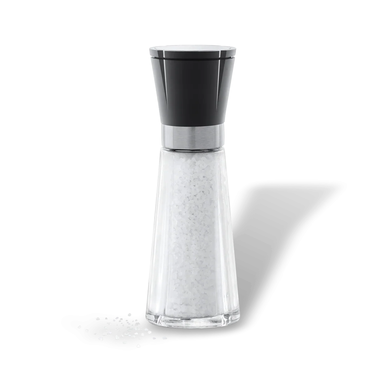 Høj saltkværn i glas og stål fra ROSENDAHL Grand Cru