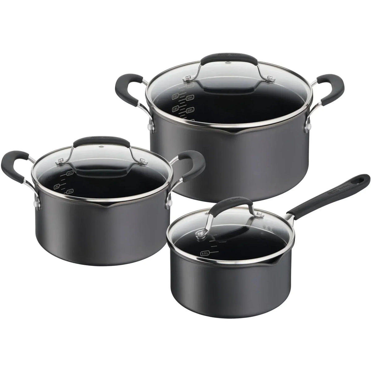 JAMIE OLIVER GRYDESÆT EASY HARD ANODIZED 6 DELE