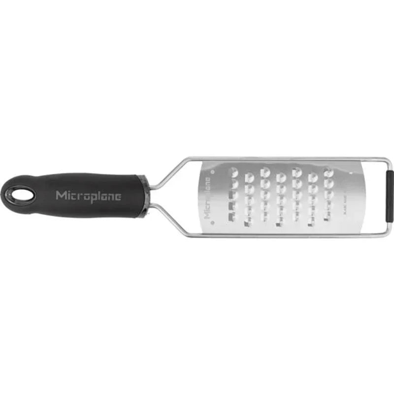 Microplane Gourmet ekstra groft rivejern med sort håndtag