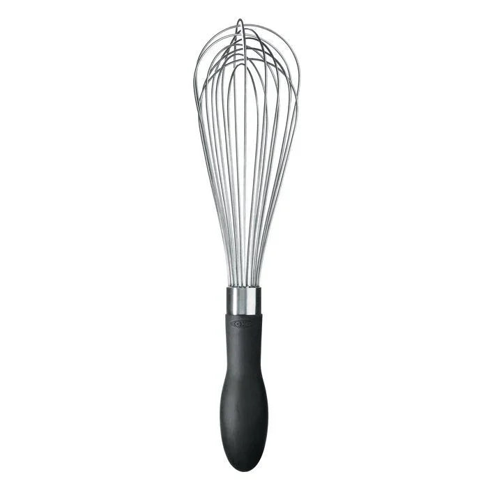 OXO ballonpiskeris i rustfrit stål med sort ergonomisk greb